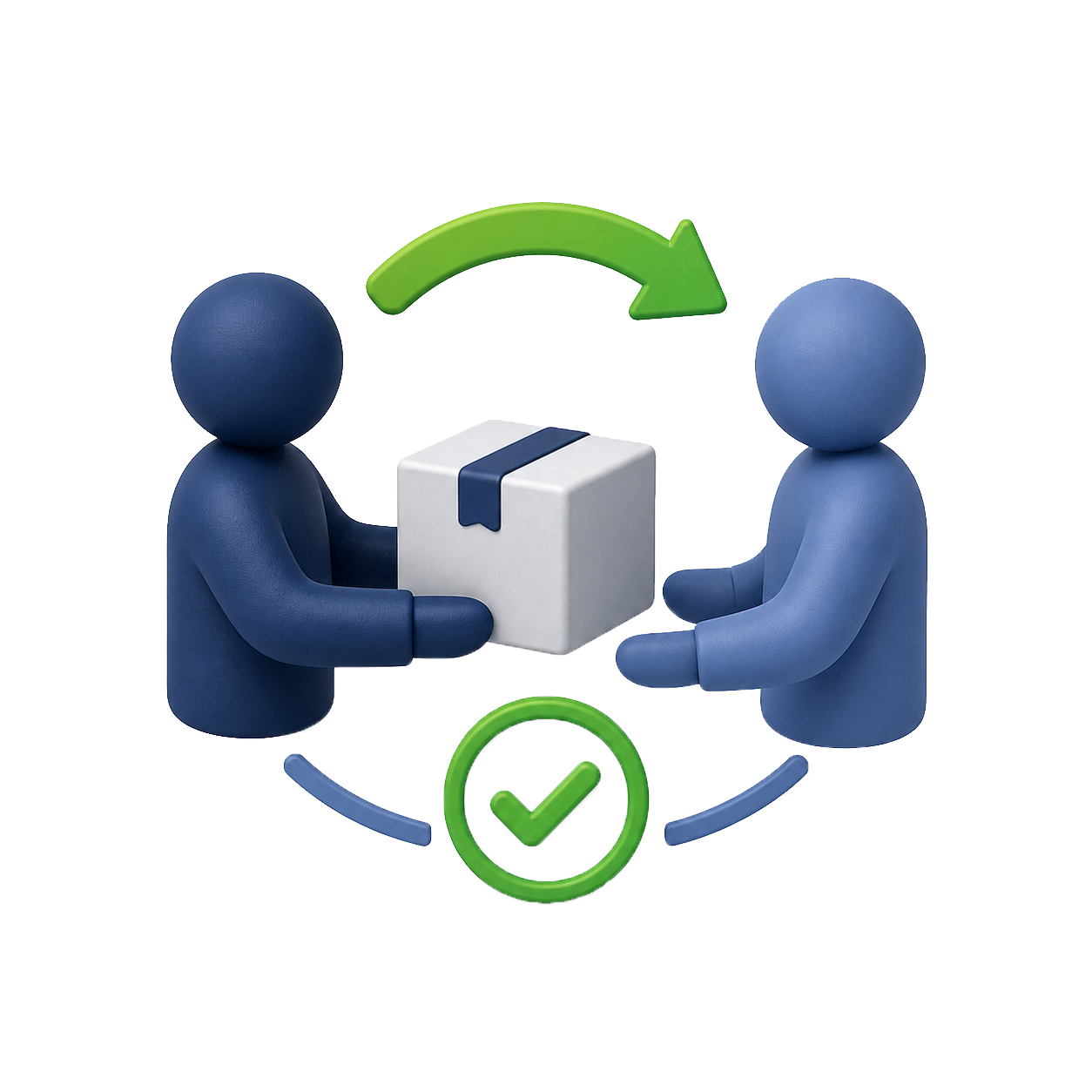 Seller delivers goods or service to buyer