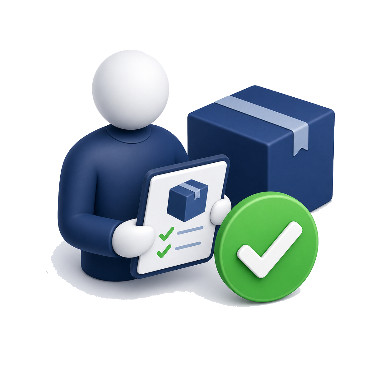 Buyer approves goods or services